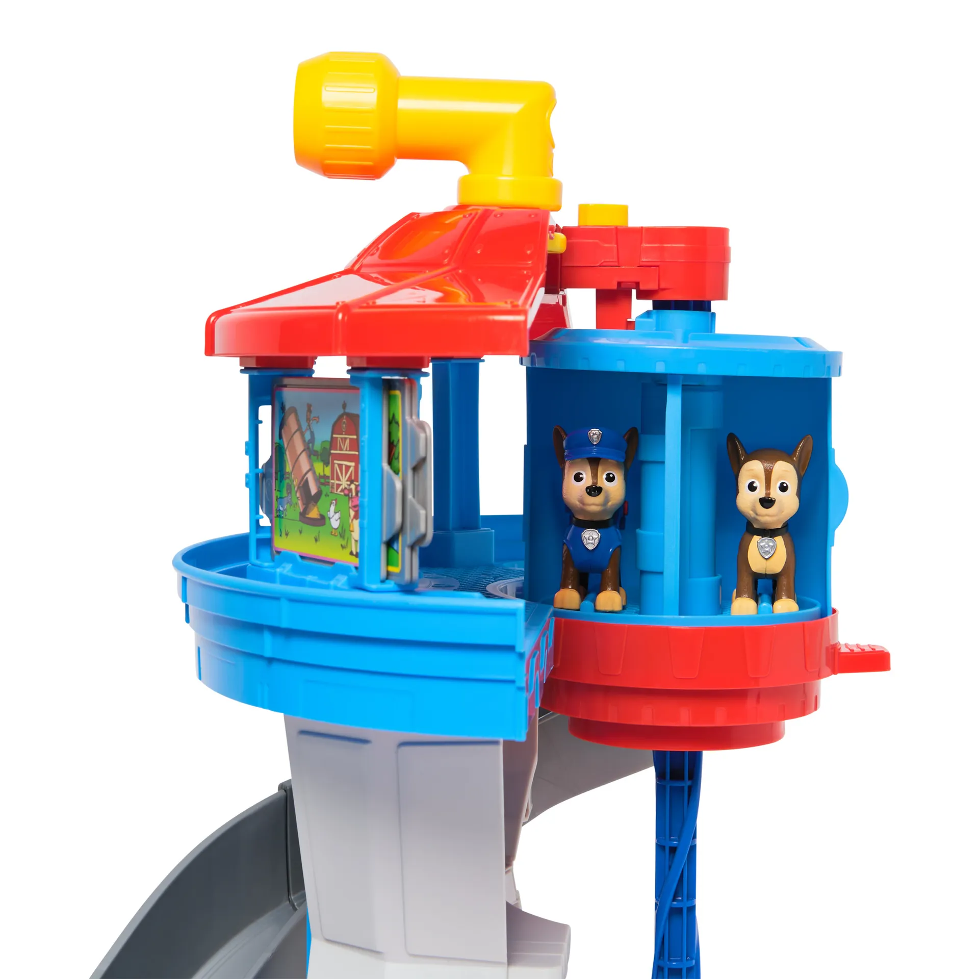 PAW Patrol - Lookout Tower, über 50 cm hoch, Hauptquartier Spielset mit 1 Basis Polizei-Fahrzeug, 2 Chase Figuren und Zubehör – Bild 3