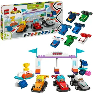 10445 DUPLO F1 Team Rennautos mit Rennfahrern, Konstruktionsspielzeug 10445 DUPLO F1 Team Rennautos mit Rennfahrern, Konstruktionsspielzeug