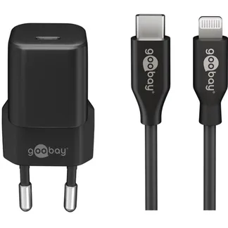 Apple Lightning / USB-C PD-Ladeset nano 20 Watt, Ladegerät Apple Lightning / USB-C PD-Ladeset nano 20 Watt, Ladegerät