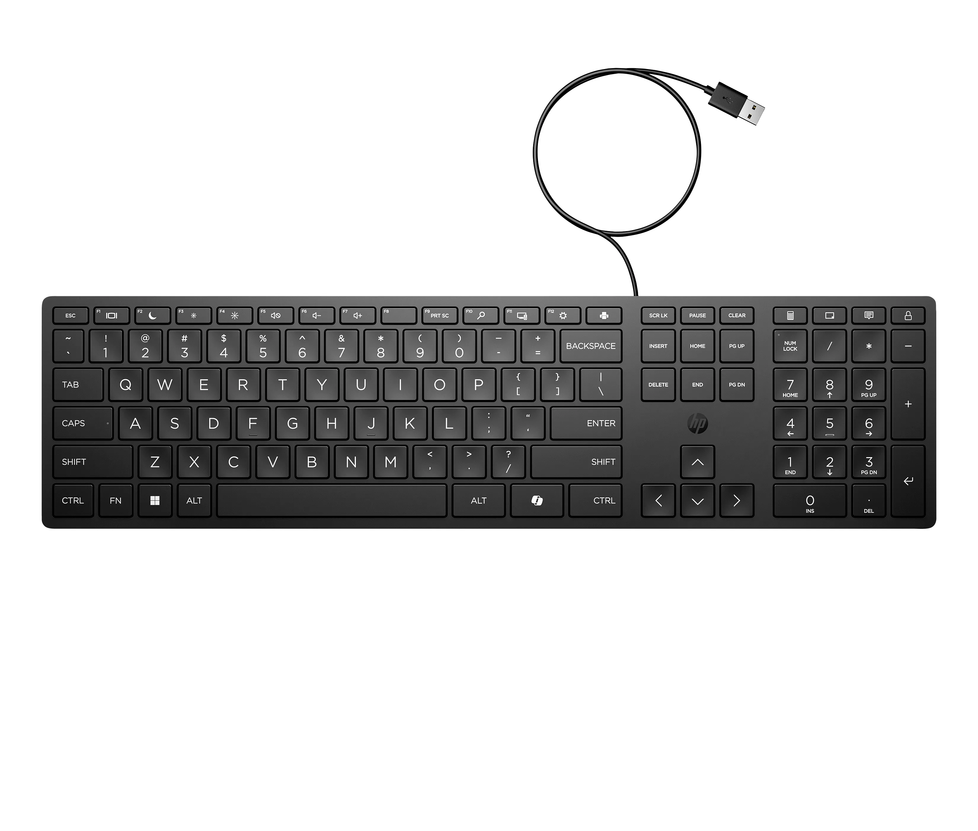 HP 320K-Tastatur für Desktop-PC, kabelgebunden – Bild 4