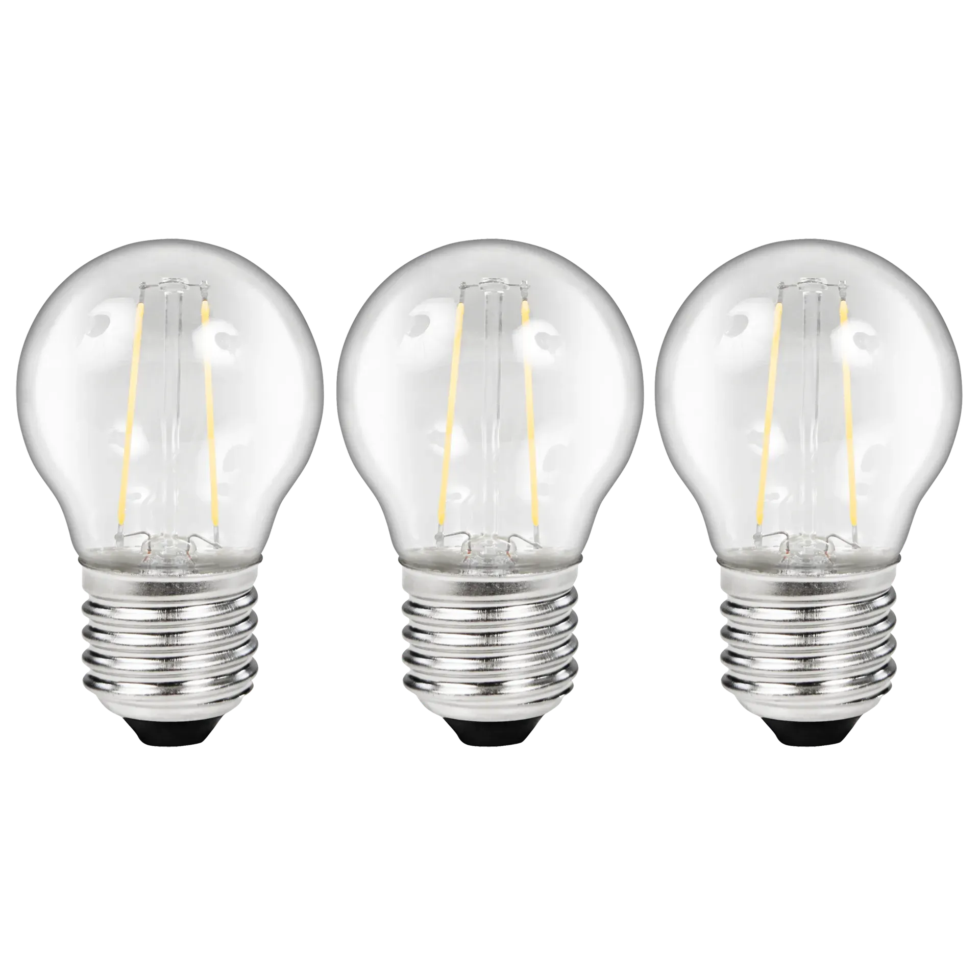 LED Filament Set McShine, 3x Tropfenlampe, E27, 2W, 200lm, warmweiß, klar LED Filament Set McShine, 3x Tropfenlampe, E27, 2W, 200lm, warmweiß, klar