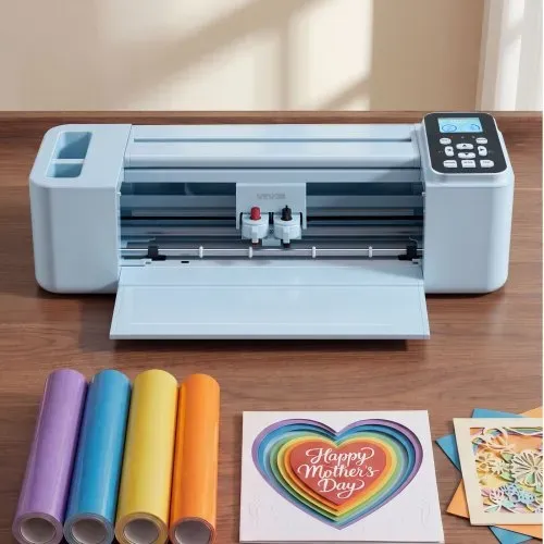 VEVOR Vinylschneidemaschine 30 cm, Schneideplotter/Plottermaschine mit Tastensteuerung & Touchscreen, Kompatibel mit Mac/Windows/Android/iOS, Vinylcutter für Bastelarbeiten, Karten & Wohnaccessoires – Bild 7