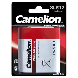 Flachbatterie CAMELION Plus Alkaline 4,5 V, Typ 3LR12 Flachbatterie CAMELION Plus Alkaline 4,5 V, Typ 3LR12