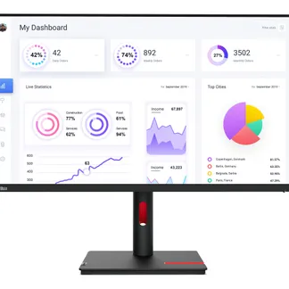 Lenovo ThinkVision T32p-30 Computerbildschirm 80 cm (31.5″) 3840 x 2160 Pixel 4K Ultra HD LED Schwarz Lenovo ThinkVision T32p-30 Computerbildschirm 80 cm (31.5″) 3840 x 2160 Pixel 4K Ultra HD LED Schwarz