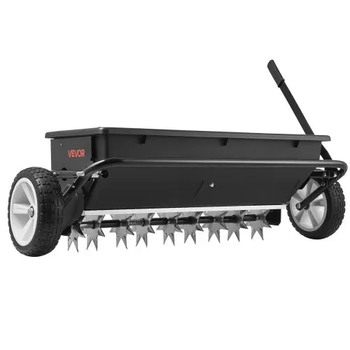 VEVOR Anhänger Rasenlüfter 81 cm Streubreite, Streuwagen mit Universalkupplung, Gartensämaschine & Bodenbelüfter mit 45 kg Kapazität & 10 Zoll Rädern, Vertikutierer für ATVs & UTVs – Bild 8