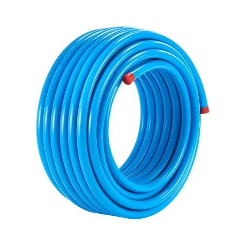 VEVOR Luftkompressor-Leitungssatz, 30,48 m x 19,05 mm Druckluftschlauch, HDPE-Aluminium-Druckluftrohrsystem, auslaufsicher, Druckluftleitungs-Schlauchsatz für Garagen und Werkstätten, blau – Bild 10