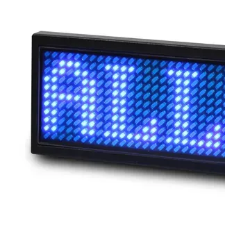 ALLNET Namensschild elektronisch programmierbar Seriell – Farbe blau ALLNET Namensschild elektronisch programmierbar Seriell – Farbe blau