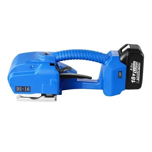 VEVOR Elektrische Umreifungsmaschine, für 0,35"-0,63" PP-PET-Bänder, tragbares elektrisches Umreifungswerkzeug mit Digitalanzeige, 2 x 5000 mAh batteriebetriebenes automatisches Umreifungswerkzeug für Verpackungskartonpaletten – Bild 8
