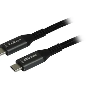 Kabel USB, C(St) => C(St), 2.0m, USB4.0, schwarz(Textil), 40G/5A, 240W, Gen 3×2, E-Marker Chip, Synergy 21, Kabel USB, C(St) => C(St), 2.0m, USB4.0, schwarz(Textil), 40G/5A, 240W, Gen 3×2, E-Marker Chip, Synergy 21,