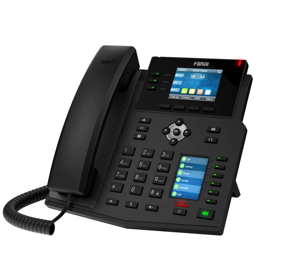 Fanvil X4U V2, Mid-range Business phone PoE, Gigabit / SIP / POE / Gigabit / USB-Port – Bild 6