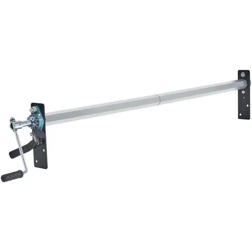 VEVOR Planenroller-Set mit Handkurbel, 162,6 cm bis 264,2 cm breit, Aluminiumlegierung, manueller Planenroller auf Kabinenhöhe für Muldenkipper mit 17,8 cm Schwammgriff, perfekt für Muldenkipper, Anhä – Bild 8