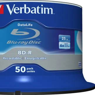Verbatim Datalife 6x BD-R 25 GB 50 Stück(e) Verbatim Datalife 6x BD-R 25 GB 50 Stück(e)