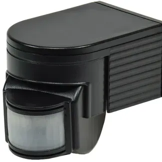 Aufputz Bewegungsmelder “CBM” 180° IP44, 1-1200W, 3-Draht, schwarz Aufputz Bewegungsmelder “CBM” 180° IP44, 1-1200W, 3-Draht, schwarz