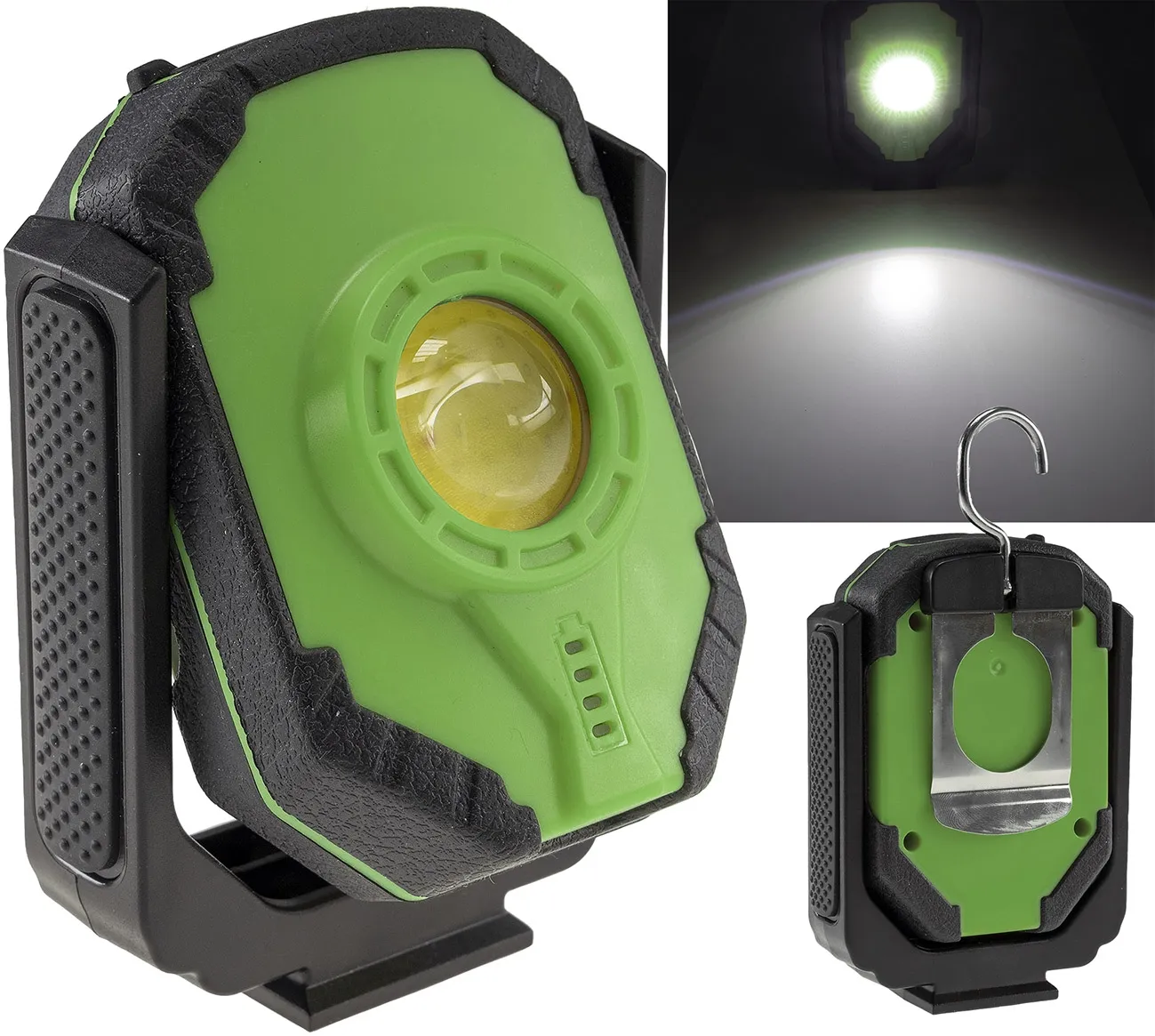 LED Akku-Arbeitsleuchte „CAL COB 500“ LiIon Akku, Magnethalter, 15W, 1000lm LED Akku-Arbeitsleuchte „CAL COB 500“ LiIon Akku, Magnethalter, 15W, 1000lm