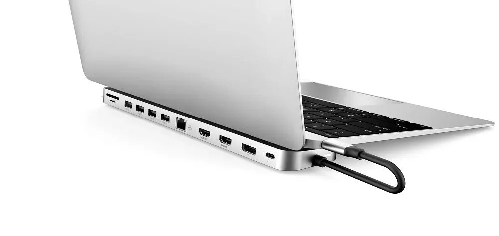 Plusonic USB-C Docking Adapter/Hub 9in1 with HDMI/DP/LAN/USB – Bild 3