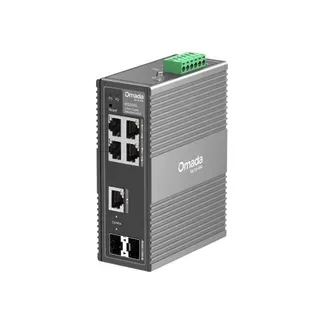 TP-Link Switch Easy Managed Industrial Layer2 6 Port • 4x 1GbE • 1x Combo RJ45/SFP • 1x SFP Lüfterlos, Omada • IES206G TP-Link Switch Easy Managed Industrial Layer2 6 Port • 4x 1GbE • 1x Combo RJ45/SFP • 1x SFP Lüfterlos, Omada • IES206G