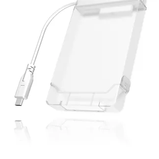 ICY BOX IB-AC703-C, USB 3.2 Gen 1 Type-C zu 2,5″ SATA Festplatten (9,5 mm Höhe) Adapter Kabel mit Schutzbox, Zugriff LED, weiß ICY BOX IB-AC703-C, USB 3.2 Gen 1 Type-C zu 2,5″ SATA Festplatten (9,5 mm Höhe) Adapter Kabel mit Schutzbox, Zugriff LED, weiß