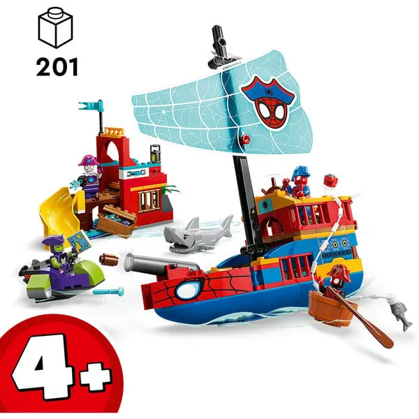 11208 Marvel Spidey und seine Super-Freunde Piratenschiff von Spideys Team, Konstruktionsspielzeug – Bild 3
