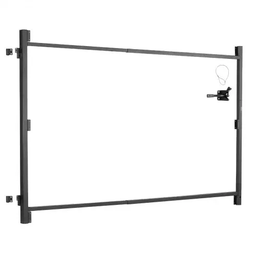 VEVOR Torbausatz passend für 152 bis 243 cm breite Öffnungen, verstellbarer Torrahmensatz (119 cm hoch) aus Eisen, durchhangsicherer Torrahmensatz mit Riegelschloss & Schrauben, für Holzzaun – Bild 9