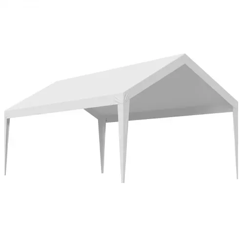 VEVOR Carport-Ersatzdach, 3,65 x 6,09 m, tragbare Garagenzeltplane, UV-beständige Autounterstandsplane, strapazierfähige Carport-Abdeckung, weiß, Rahmen nicht im Lieferumfang enthalten – Bild 10