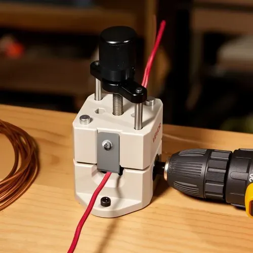 VEVOR Kabelschälmaschine, 1,5-25 mm, Manuelle Abisolierzange mit Handkurbel oder Bohrmaschine, 64Mn gehärtete Klingen, 45# Stahlrollen, ABC- & PC-Drahtschäler, Kabelabisoliermaschine – Bild 7