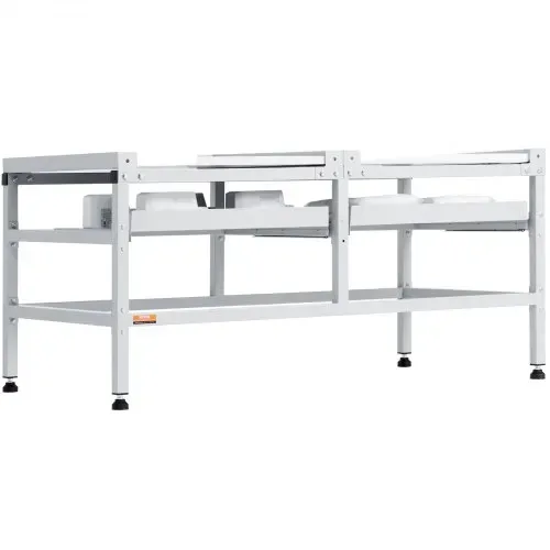 VEVOR Waschmaschinen-Untergestell, 1230x635x625 mm Podest für Waschmaschine, 267 kg Tragkraft, Waschmaschinen- & Trocknersockel mit Doppelablagen, 4 verstellbare Füße zum Anheben von Waschmaschinen – Bild 9