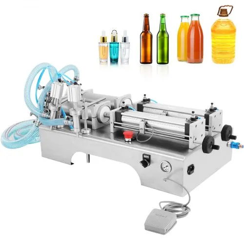 VEVOR 10W Füllmaschine Flüssigkeit 100-1000ML Liquid Filling Machine Abfüller Flüssigkeitsabfüllmaschine mit Doppelkopf VEVOR 10W Füllmaschine Flüssigkeit 100-1000ML Liquid Filling Machine Abfüller Flüssigkeitsabfüllmaschine mit Doppelkopf