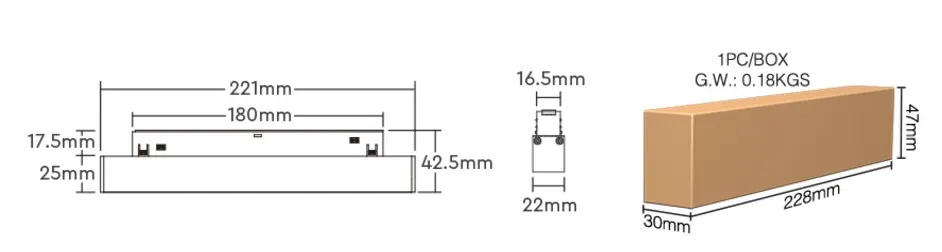 Synergy 21 LED 48V Track Grille Light 10W CCT 2,4G *Milight/Miboxer* – Bild 5