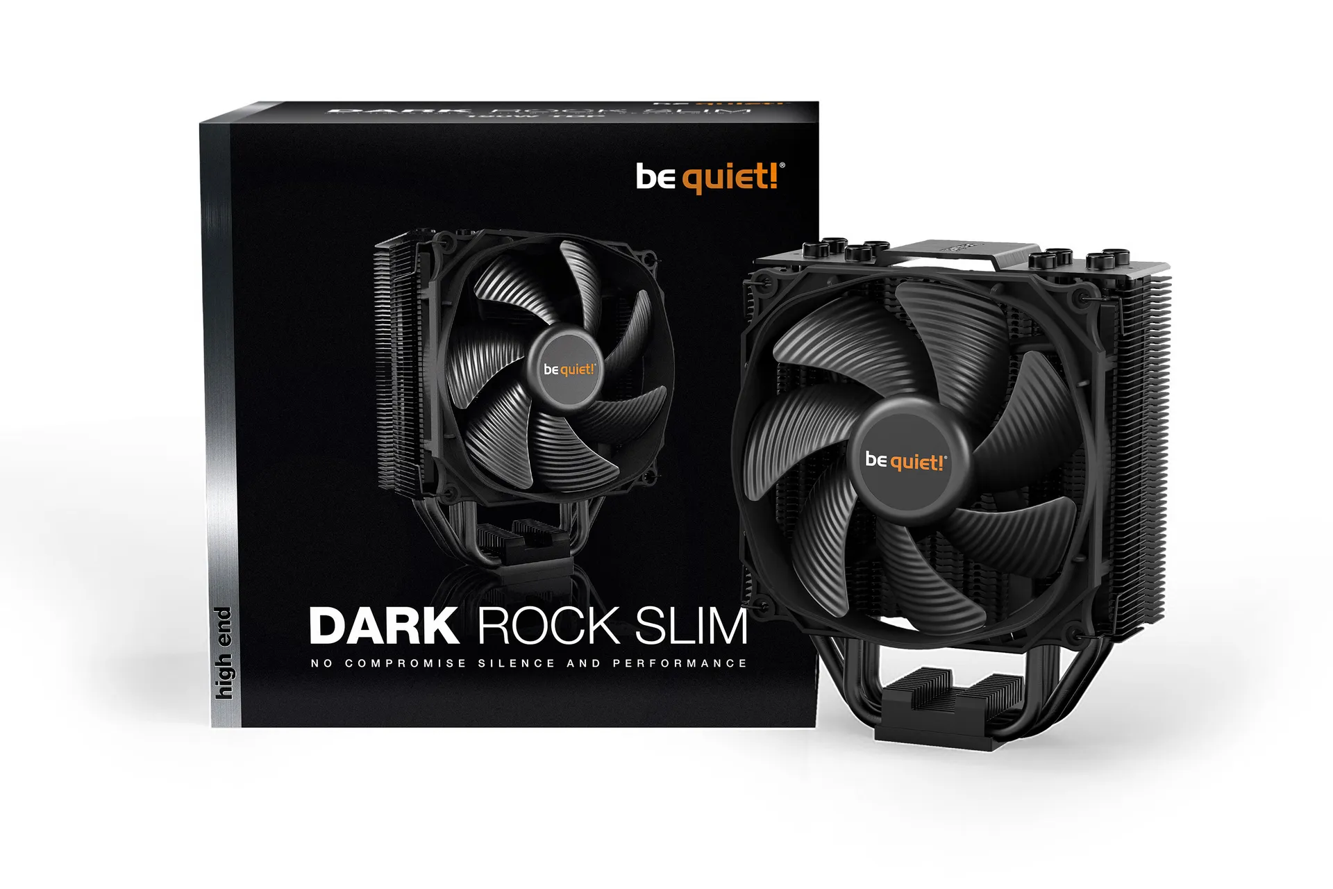 be quiet! Dark Rock Slim Prozessor Kühler 12 cm Schwarz – Bild 6