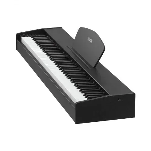 VEVOR Gewichtetes Digitalpiano, 88 Tasten vollgewichtet, E-Piano Doppeltastatur & Lautsprecher mit Notenständer, Sustain-Pedal, Aufnahmefunktion, 280 Töne, Kabellose Verbindung, für Anfänger, Schwarz – Bild 9