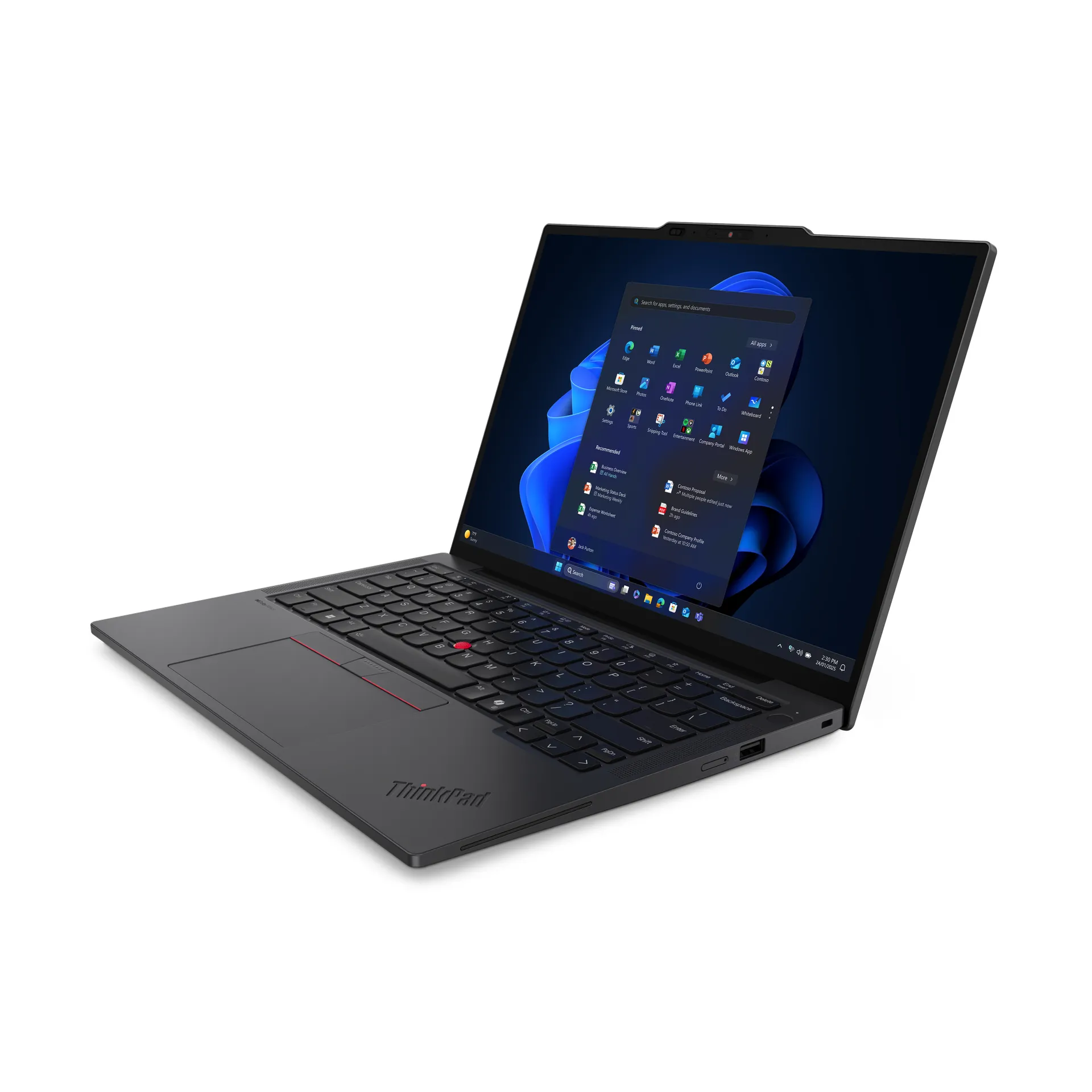 Lenovo ThinkPad X13 Gen 6 (Intel) Intel Core Ultra 7 255U Laptop 33,8 cm (13.3") WUXGA 32 GB LPDDR5x-SDRAM 1 TB SSD Wi-Fi 7 (802.11be) Windows 11 Pro Deutsch Schwarz – Bild 4
