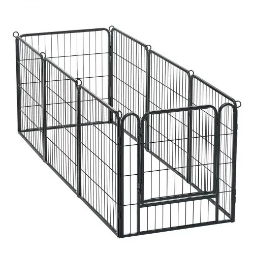 VEVOR Welpenauslauf Welpenfreigehege Laufgitter Welpenzaun 61cm 8-tlg., Spielplatz für Kleine Hunde Katzen & Andere Kleintiere Faltbar Durch die Verschiedenen Formen Vielfältig Einsetzbar – Bild 10