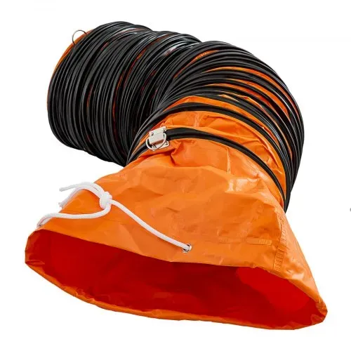 VEVOR 7,6 m PVC-Flexschlauch, PVC-Flexschlauch, Industrieller tragbarer Ventilator-Abluftschlauch, Hochleistungsschlauch für 250 mm Abluftventilator – Bild 10