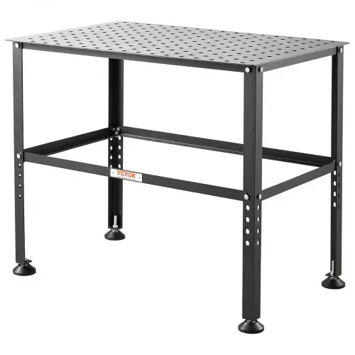 VEVOR Schweißtisch 914,4x609,4x784,8mm, Montagetisch mit einer Tragkraft von 362kg, Werkbank mit 16mm Befestigungslöchern & rutschfesten Fußpolstern für Schweißmontage- & Reparaturarbeiten – Bild 10