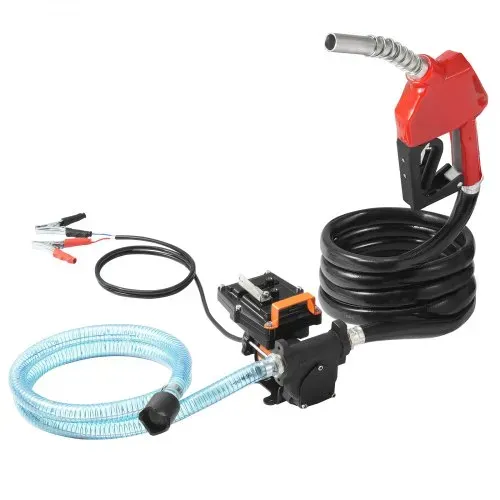 VEVOR Dieselpumpe, 12 V DC, 15 GPM, 1/4 PS, tragbare elektrische Kraftstoffpumpe mit automatischer Abschaltung der Pistole, Einlass- & Auslassschlauch für Benzin, Diesel, Kerosin, Methanol-Mischungen – Bild 8