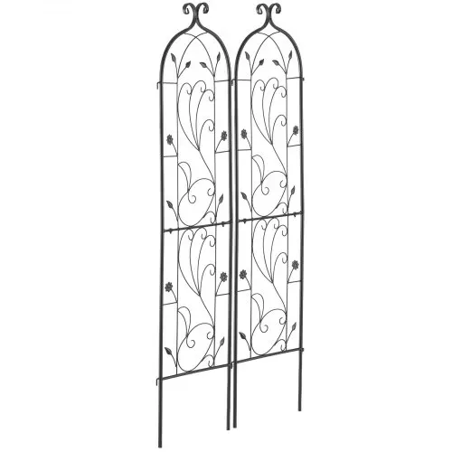 VEVOR Rankhilfe, 38x152 cm, 2er-Set rostfreies Metallspalier für Gartenblumen, Rankgitter, Kletterhilfe, Pflanzengitter für Rosen, Gurkenstütze, dekoratives Clematis-Spalier für Innenhöfe und Rasen – Bild 10