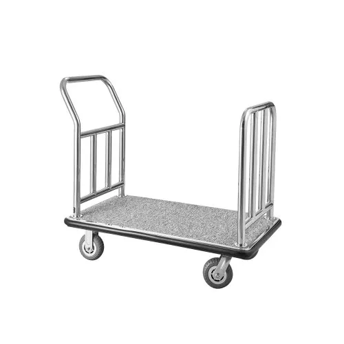 VEVOR Hotelgepäckwagen, 340 kg Tragkraft, Plattformwagen mit abnehmbarem Vorderrahmen, Parkservicewagen mit Teppichboden & 15 cm großen Gummirädern, ideal für Hotels, Eigentumswohnungen, Resorts VEVOR Hotelgepäckwagen, 340 kg Tragkraft, Plattformwagen mit abnehmbarem Vorderrahmen, Parkservicewagen mit Teppichboden & 15 cm großen Gummirädern, ideal für Hotels, Eigentumswohnungen, Resorts