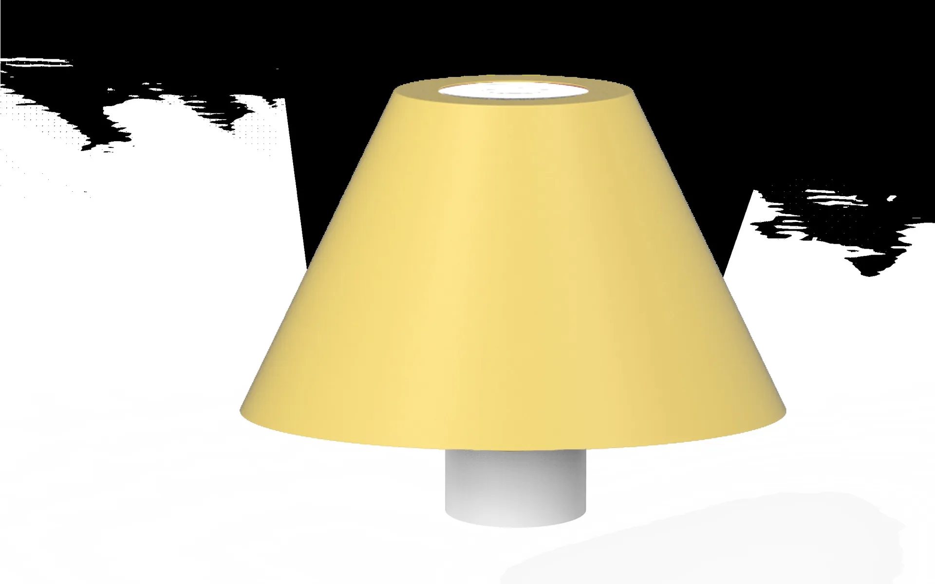 Synergy 21 LED Tischleuchte Akku für Flaschen, outdoor IP54, Touch Switch dimmbar, gelb – Bild 3