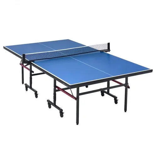 VEVOR Ping-Pong-Tisch, professionelles Tischtennisspiel, tragbarer MDF-Tischtennistisch für den Innenbereich, faltbarer Ping-Pong-Tisch mit Schnellklemmnetz und feststellbaren Rädern, einfacher Aufbau in 10 Minuten, 18 mm dicke Tischplatten – Bild 10
