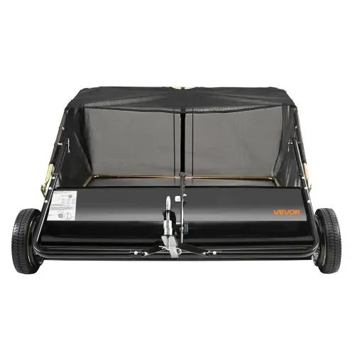 VEVOR Rasenkehrmaschine, 127 cm Rasenkehrer für Aufsitzmäher zum Hinterherziehen, Laubkehrer, robuste Laubkehrmaschine mit einstellbarer Kehrhöhe, Laubsammler, für Hof, Rasen, Bauernhof – Bild 8