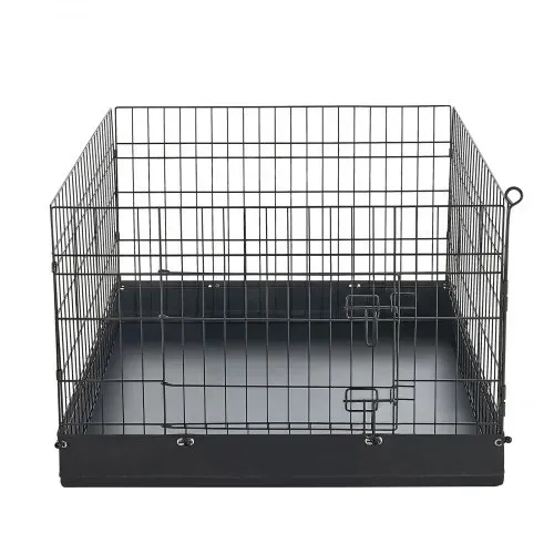 VEVOR Welpenauslauf Welpenlaufstall Hundeauslauf 61cm 4-tlg. mit Bodenmatte, Spielplatz für Kleine Hunde Katzen & Andere Kleintiere Faltbar Durch die Verschiedenen Formen Vielfältig Einsetzbar – Bild 9