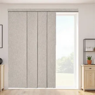 VEVOR Flächenvorhänge, ausziehbare Schiene von 116 cm bis 218 cm (B), zuschneidbare Flächenvorhänge bis 243 cm (H), Vertikale Verdunkelungs-Schiebegardinen für Schiebetüren Terrassentüren Braun VEVOR Flächenvorhänge, ausziehbare Schiene von 116 cm bis 218 cm (B), zuschneidbare Flächenvorhänge bis 243 cm (H), Vertikale Verdunkelungs-Schiebegardinen für Schiebetüren Terrassentüren Braun