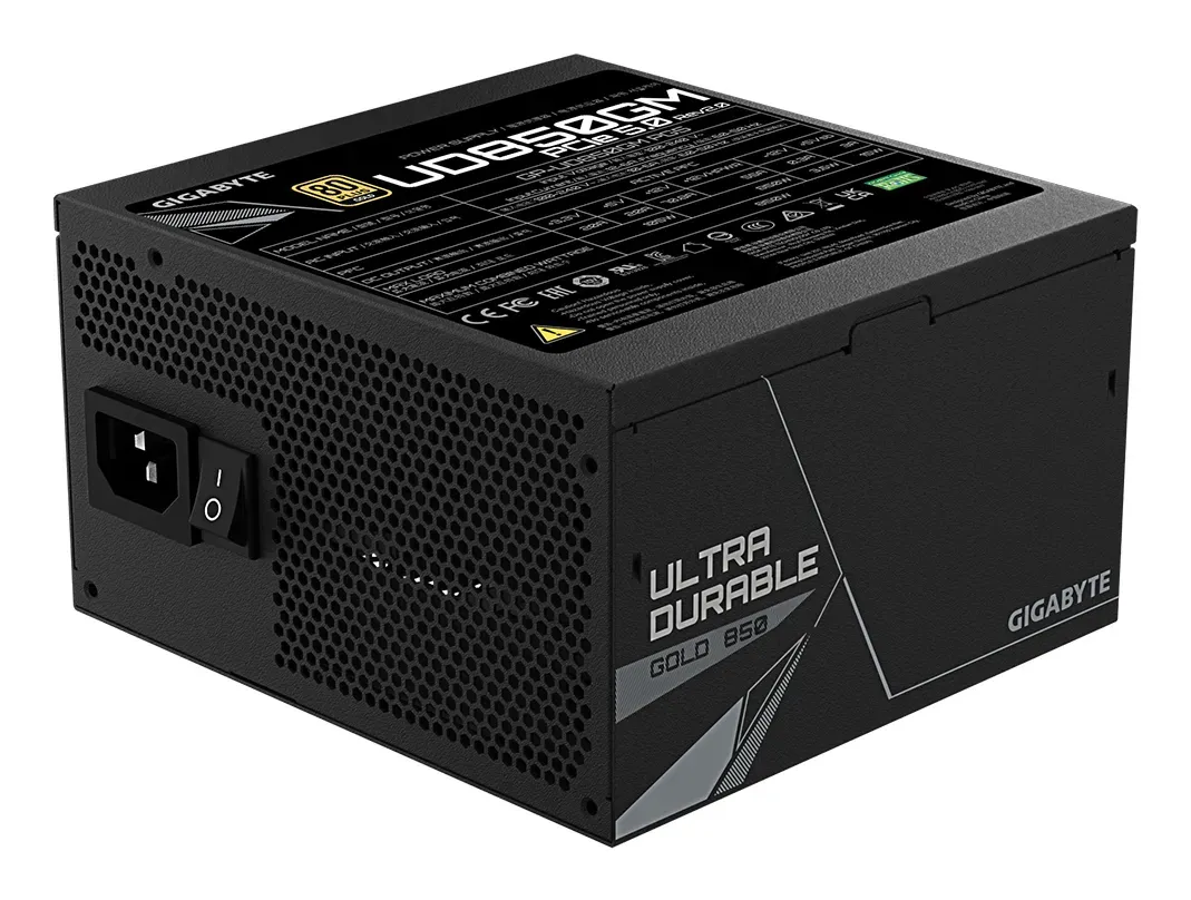 GIGABYTE UD850GM PG5 V2 Netzteil – PCIe Gen 5.1, 80 PLUS Gold, Vollmodulares Design, 120-mm-Lüfter, ATX 3.1-kompatibel, EU-Stecker – Bild 6