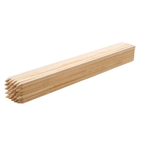 VEVOR Holzpfähle, 50 Stk. 19,05x19,05x914,4 mm Holzpflöcke, Holzpfosten mit scharfer Spitze, Zaunpfähle aus Tannenholz, Wegweiser für Schlammzäune, Hinterhofbegrenzungen, Grundlinien – Bild 8