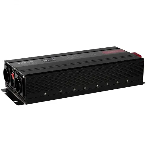 VEVOR Sinus-Wechselrichter 3000 W DC 12 V AC 230 V LCD-Display Wechselrichter mit 3 AC-Steckdosen 2 USB-Anschlüssen 1 Typ-C-Anschluss 10 Ersatzsicherungen für große Haushaltsgeräte – Bild 9