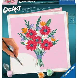 CreArt – Mohnblumenstrauß, Malen CreArt – Mohnblumenstrauß, Malen
