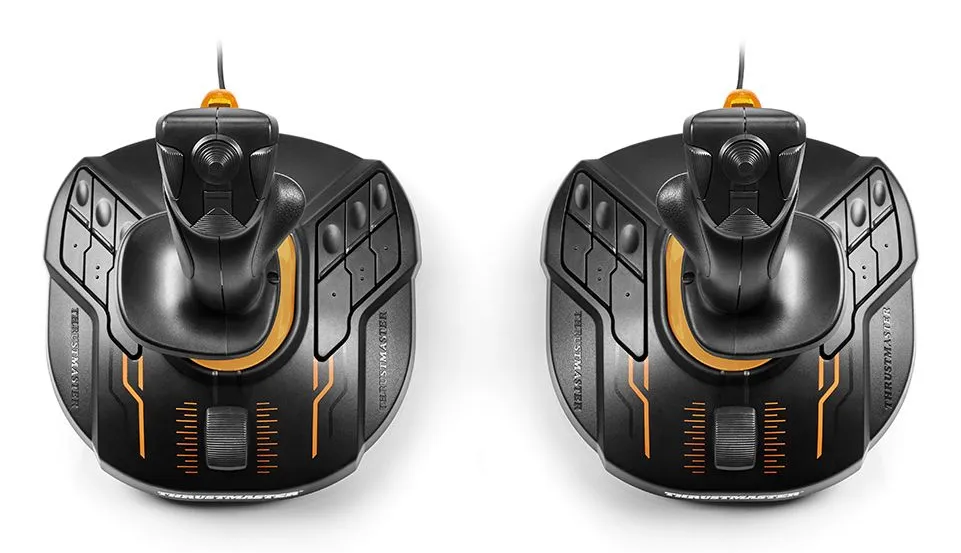 Thrustmaster T.16000M FCS SPACE SIM DUO Schwarz, Orange USB Joystick Analog / Digital PC – Bild 4