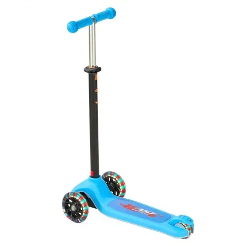 VEVOR Scooter (3 Räder) ab 3 Jahren, Cityroller Kinderroller mit leuchtenden Rädern & höhenverstellbarem Lenker & rutschfestem Deck & leichtem Aluminiumrahmen, Tretroller bis zu 75 kg, Blau – Bild 10