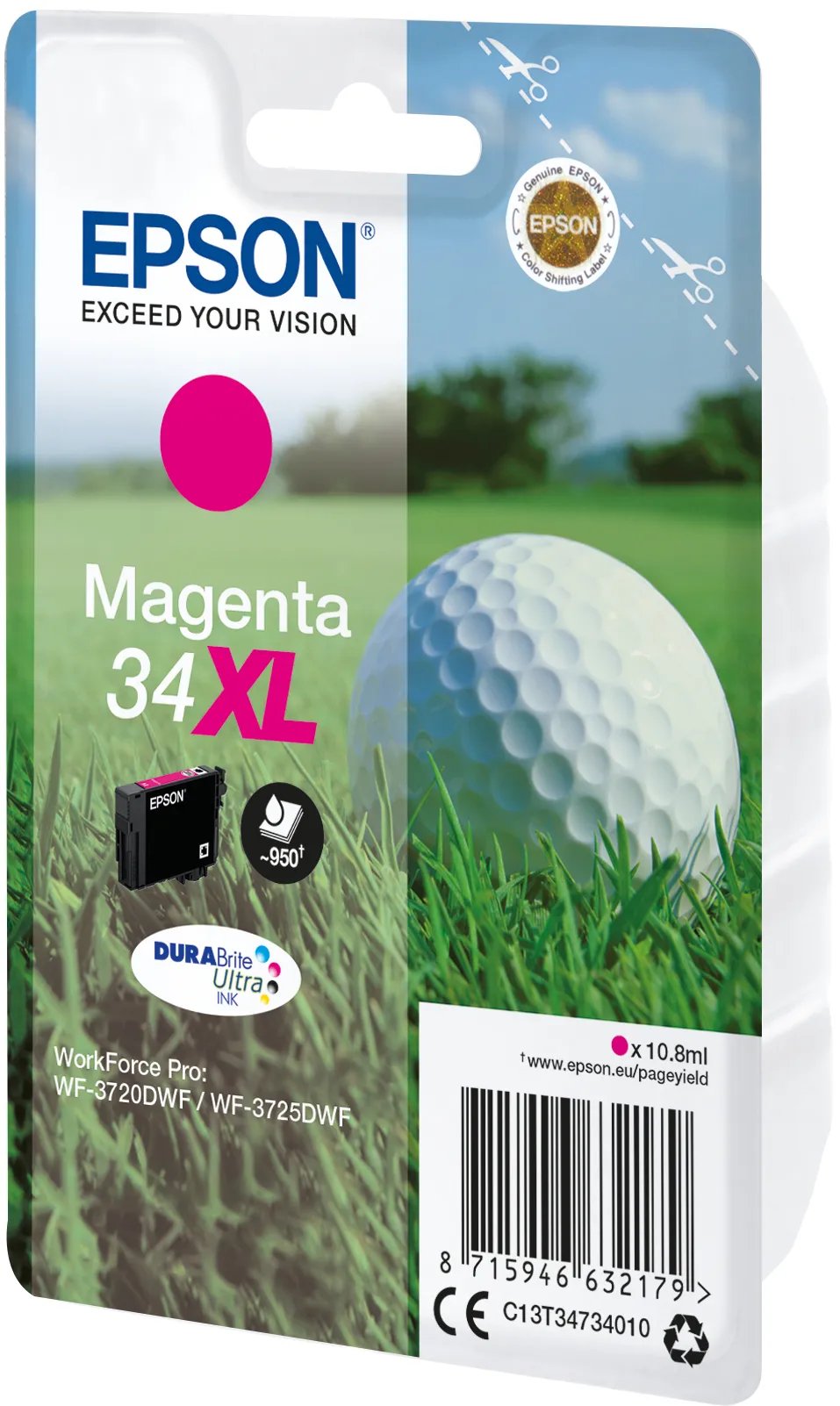Epson Golf ball Singlepack Magenta 34XL DURABrite Ultra Ink – Bild 2