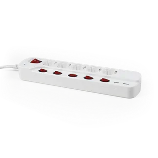 Steckdosenleiste McPower, 5-fach mit Einzelschaltung + 2x USB, 1,5m Zuleitung Steckdosenleiste McPower, 5-fach mit Einzelschaltung + 2x USB, 1,5m Zuleitung